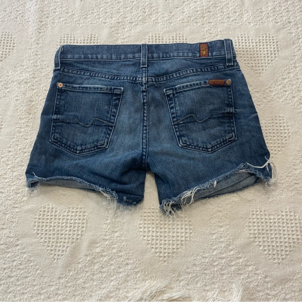 7 For All Mankind Denim Shorts (25) - Picture 4 of 6